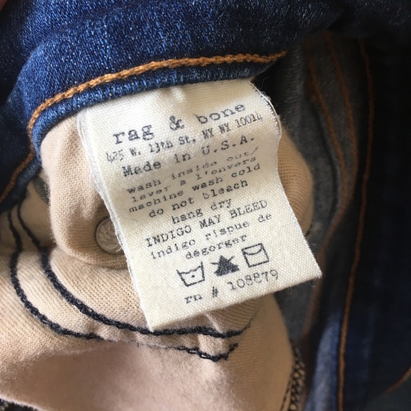 EUC rag & bone skinny stretch jeans in destroyed - Picture 3 of 4